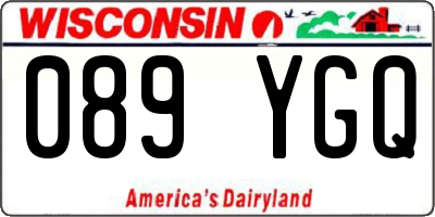 WI license plate 089YGQ