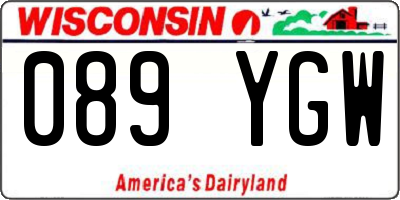 WI license plate 089YGW