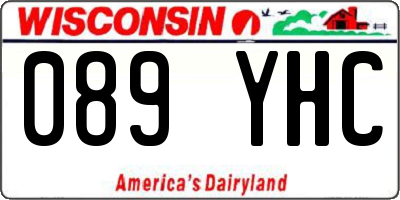 WI license plate 089YHC