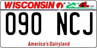 WI license plate 090NCJ