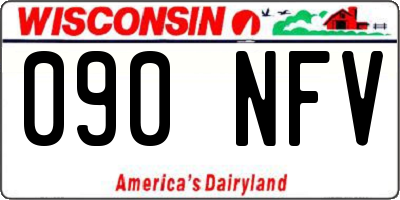 WI license plate 090NFV