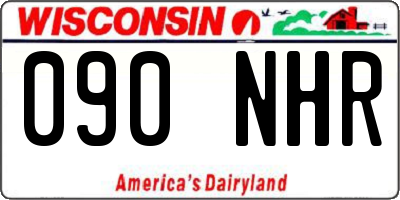 WI license plate 090NHR