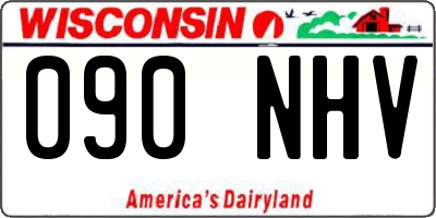 WI license plate 090NHV