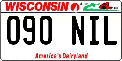 WI license plate 090NIL