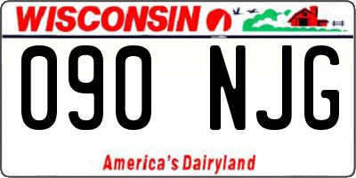 WI license plate 090NJG