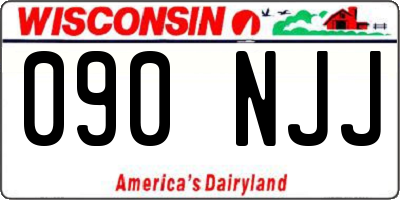 WI license plate 090NJJ