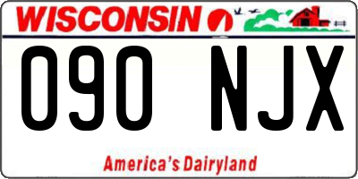 WI license plate 090NJX