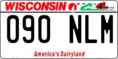 WI license plate 090NLM