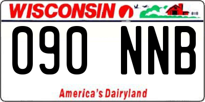 WI license plate 090NNB