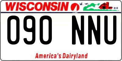 WI license plate 090NNU
