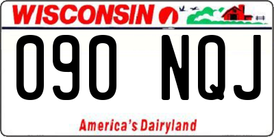 WI license plate 090NQJ