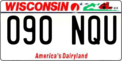 WI license plate 090NQU