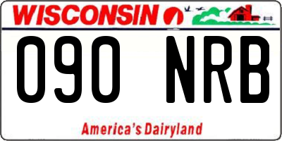 WI license plate 090NRB
