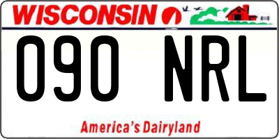 WI license plate 090NRL