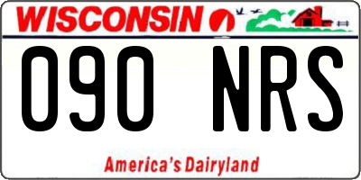WI license plate 090NRS