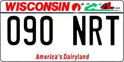 WI license plate 090NRT