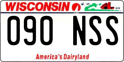 WI license plate 090NSS