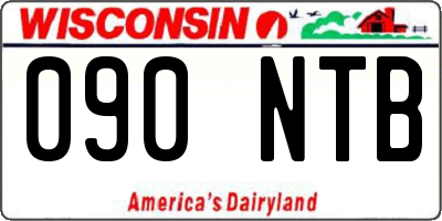 WI license plate 090NTB