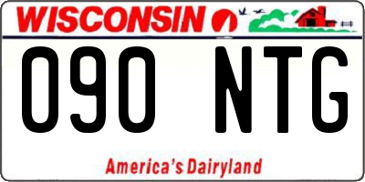 WI license plate 090NTG