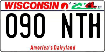 WI license plate 090NTH