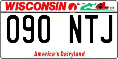 WI license plate 090NTJ