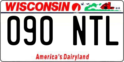 WI license plate 090NTL