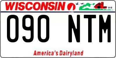 WI license plate 090NTM