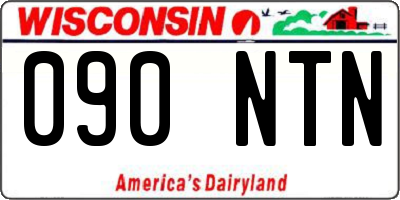 WI license plate 090NTN