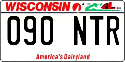 WI license plate 090NTR