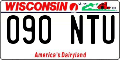 WI license plate 090NTU