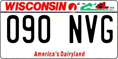 WI license plate 090NVG