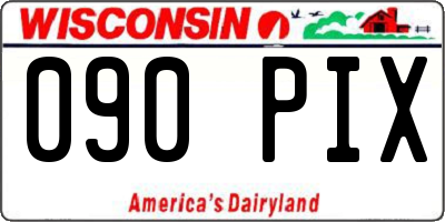WI license plate 090PIX