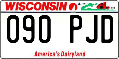 WI license plate 090PJD