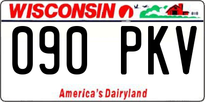 WI license plate 090PKV