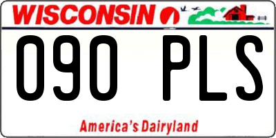 WI license plate 090PLS