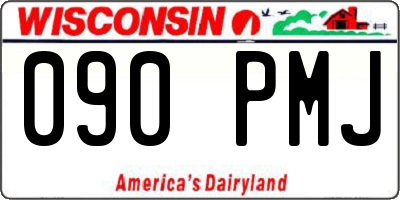 WI license plate 090PMJ