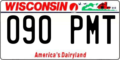 WI license plate 090PMT