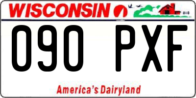 WI license plate 090PXF