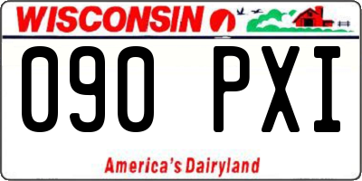 WI license plate 090PXI
