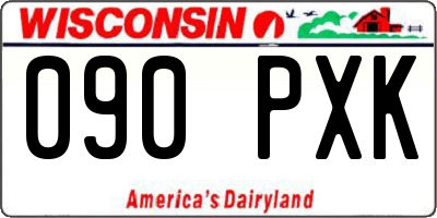 WI license plate 090PXK