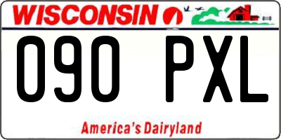WI license plate 090PXL