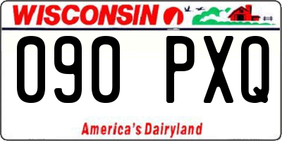 WI license plate 090PXQ