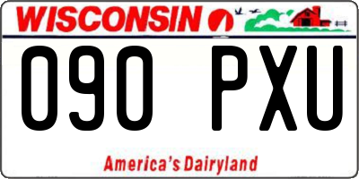 WI license plate 090PXU