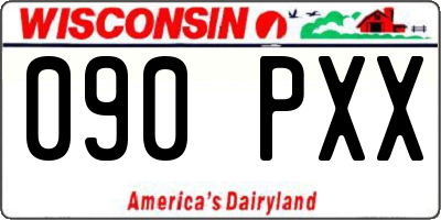 WI license plate 090PXX