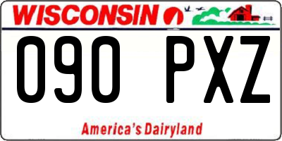WI license plate 090PXZ