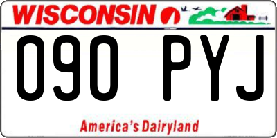 WI license plate 090PYJ