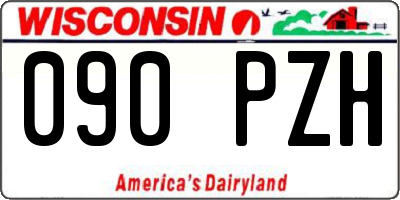 WI license plate 090PZH