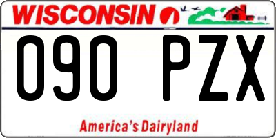 WI license plate 090PZX