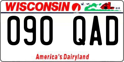 WI license plate 090QAD