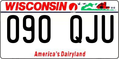 WI license plate 090QJU